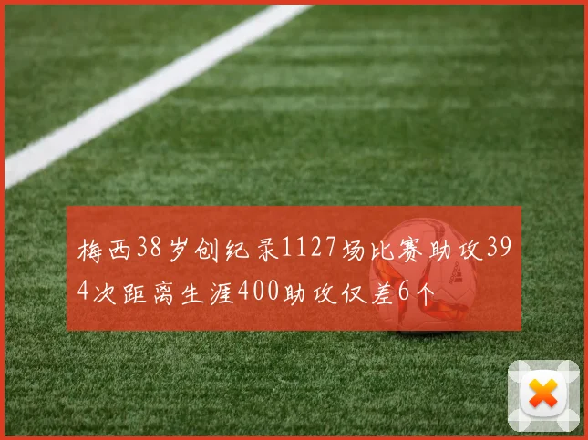 梅西38岁创纪录1127场比赛助攻394次距离生涯400助攻仅差6个