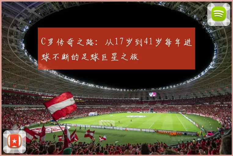 C罗传奇之路：从17岁到41岁每年进球不断的足球巨星之旅